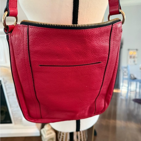 Lodis Red Leather SHoulder  Bag - Picture 3 of 9